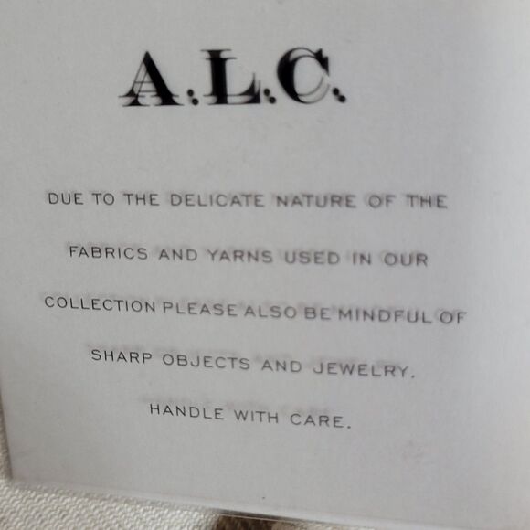 A.L.C. Bryn Belted A-Line Dress Size 14 Ecru Cotton Linen Twill Safari Cargo NWT - Picture 10 of 14